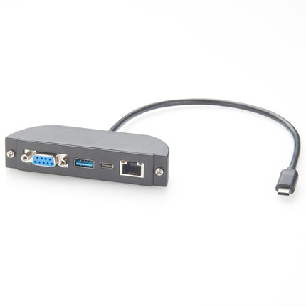 USB-C to DB9 RS232 RJ45 USB-A USB-C Panel Mount Extension Cable