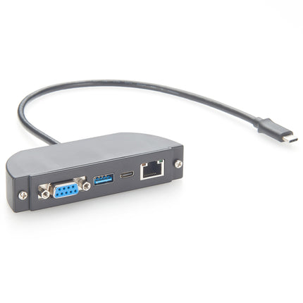 USB-C to DB9 RS232 RJ45 USB-A USB-C Panel Mount Extension Cable