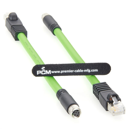 M8 4 Pin Female to RJ45 Profinet Cable