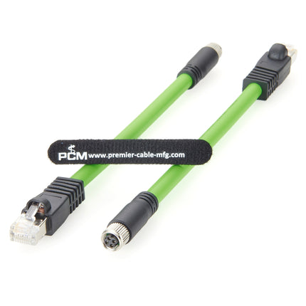 M8 4 Pin Female to RJ45 Profinet Cable