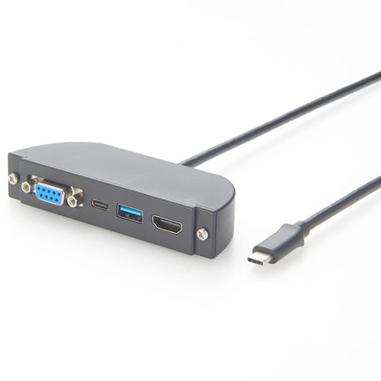 USB-C to HDMI DB9 RS232 USB-A USB-C Panel Mount Adapter