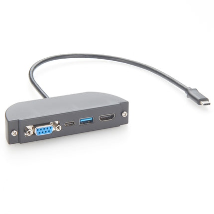 USB-C to HDMI DB9 RS232 USB-A USB-C Panel Mount Adapter