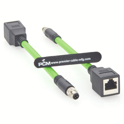 M8 Male to RJ45 Female Profinet Cable