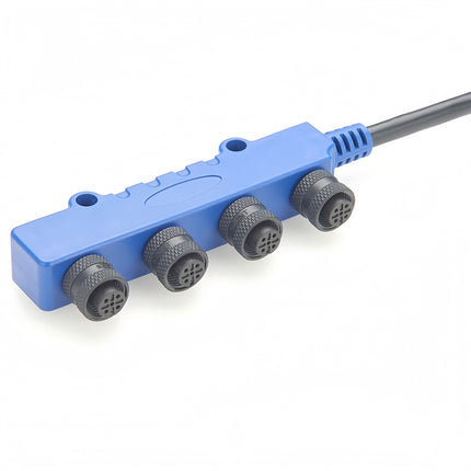 Sensor Actuator Box M12 A-Code 5 Pin 4 Ports