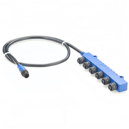 MPIS Micro-Change M12 Passive Junction Box 6-Port 5 Pole