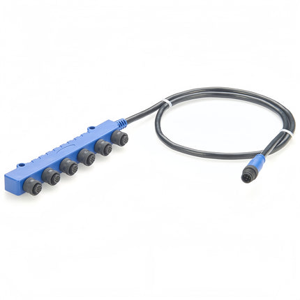 MPIS Micro-Change M12 Passive Junction Box 6-Port 5 Pole