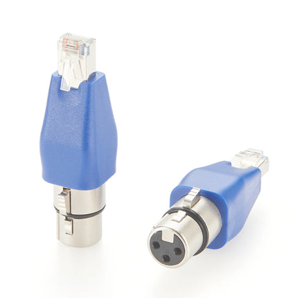 DMX XLR 3 Pin Female to RJ45 Male Adapter