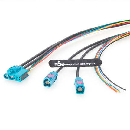 Dual Port H-MTD+6 Power Pin Cable for Automotive Ethernet 99K1HG-1CAZ5-Z