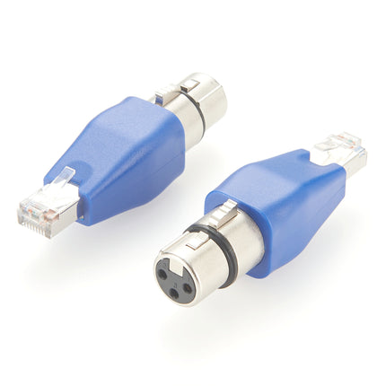DMX XLR 3 Pin Female to RJ45 Male Adapter