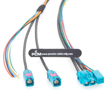 Dual Port H-MTD+6 Power Pin Cable for Automotive Ethernet 99K1HG-1CAZ5-Z
