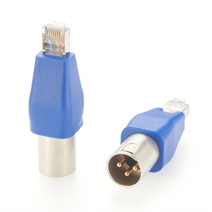 XLR 3 Pin Male to RJ45 Male DMX512 Adapter