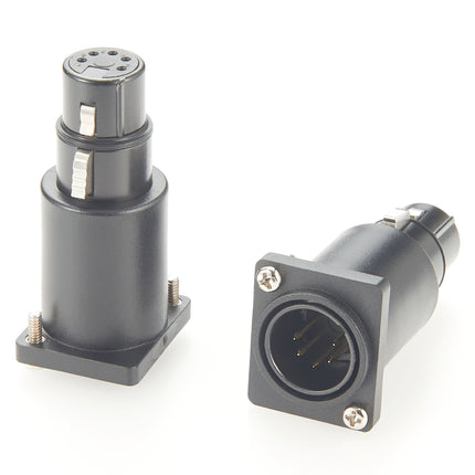 D-Series XLR 5 Pin Chassis Panel Mount Connector