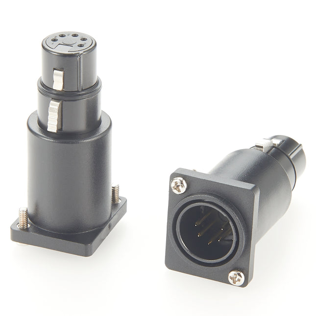 D-Series XLR 5 Pin Chassis Panel Mount Connector