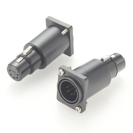  DMX512 5 Pin XLR Panel Mount Coupler