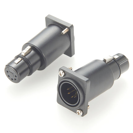 D-Series XLR 5 Pin Chassis Panel Mount Connector