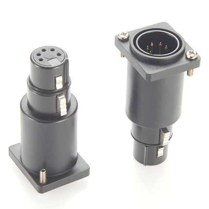 D-Series XLR 5 Pin Chassis Panel Mount Connector
