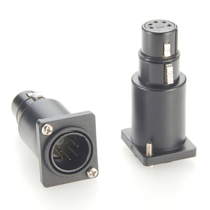  DMX512 5 Pin XLR Panel Mount Coupler