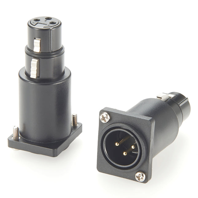3-Pin XLR D-Series Panel Mount Connector