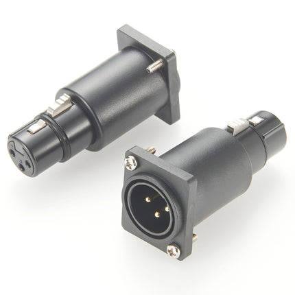 3-Pin XLR D-Series Panel Mount Connector