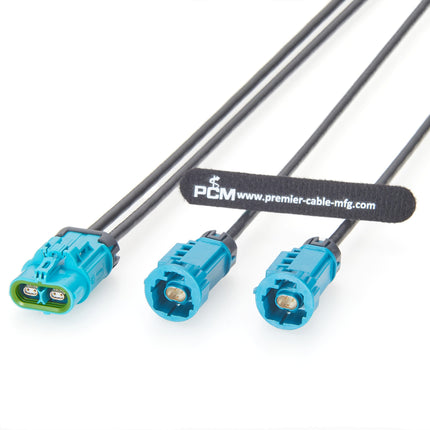 IP67 Waterproof 2 In 1 H-MTD Automotive Ethernet Extension Cable