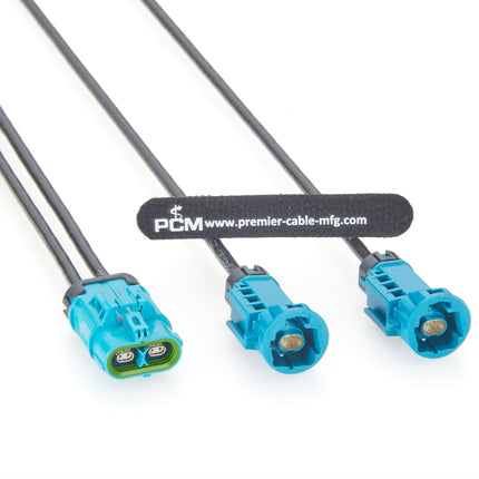 IP67 Waterproof 2 In 1 H-MTD Automotive Ethernet Extension Cable
