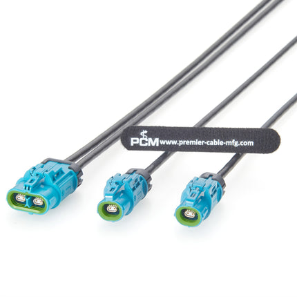 Waterproof Dual H-MTD Splitter Cable for Automotive Ethernet