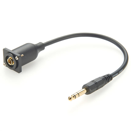 D-Type 6.35mm 1/4" TRS Stereo Panel Mount Cable
