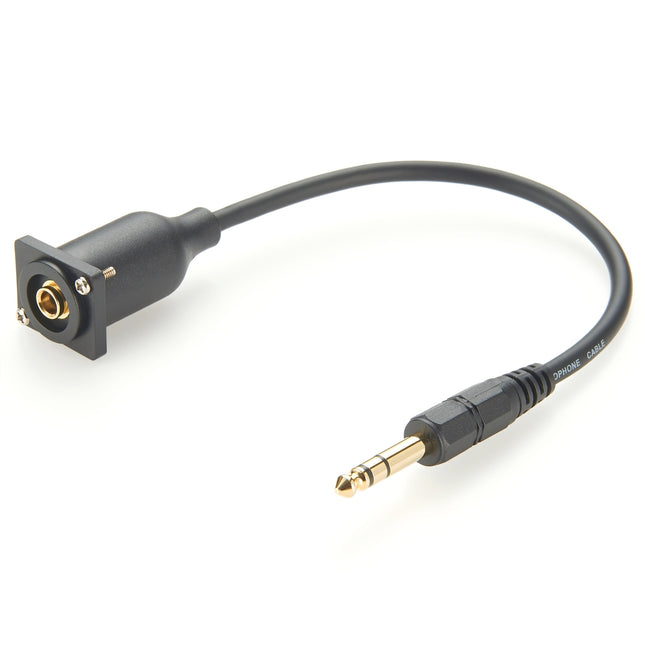 D-Type 6.35mm 1/4" TRS Stereo Panel Mount Cable