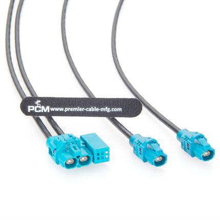 Dual Port H-MTD Automotive Ethernet Cable with 6 Pin MQS Contacts