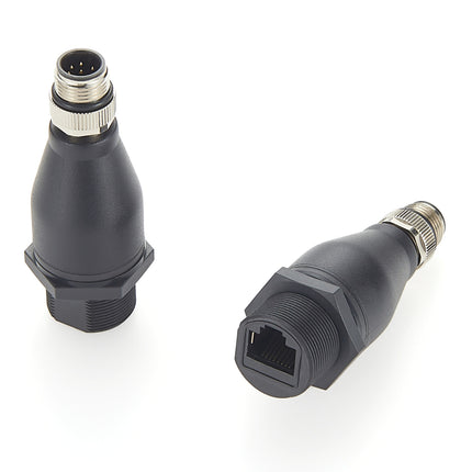 Waterproof M12 A Code 8 Pin to RJ45 Adapter