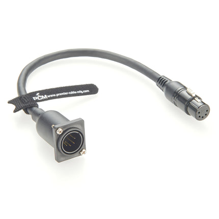 DMX512 XLR 5-pin Panel Mount Extension Cable