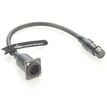 5-Pin XLR Panel Mount Microphone Cable