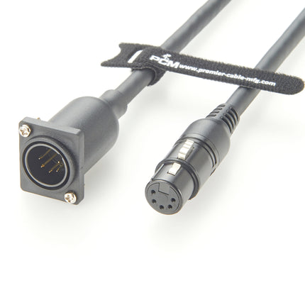 5-Pin XLR Panel Mount Microphone Cable
