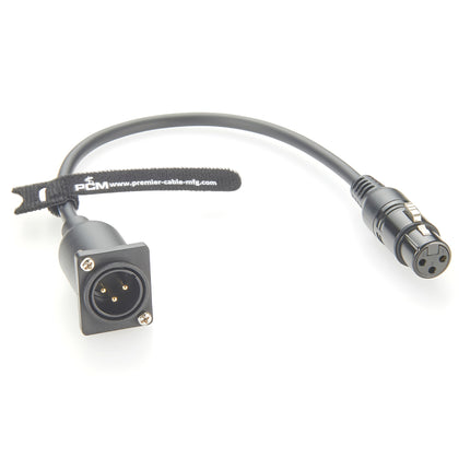 3 Pin XLR Panel Mount Male to Female Extension Cable