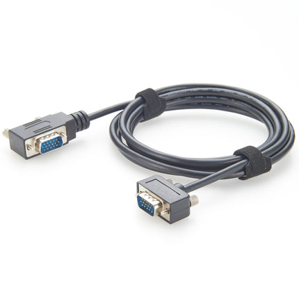 Left Angled Ultra Thin HD15 VGA Cable