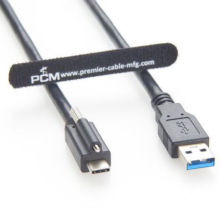 USB 3.0 to USB C Cable with Single Screw Locking