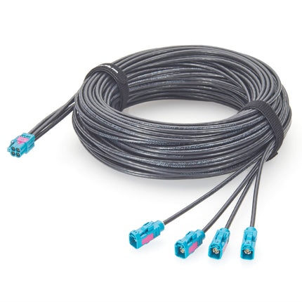 Rosenberger Quad HFM Mini FAKRA Splitter Cable 10m