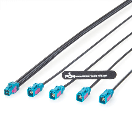 Rosenberger Quad HFM Mini FAKRA Splitter Cable 10m