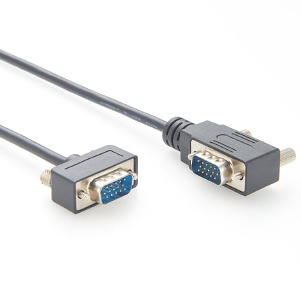 Low Profile Right Angled HD15 VGA Cable