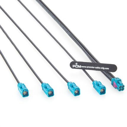 Rosenberger Quad HFM Mini FAKRA Splitter Cable 10m