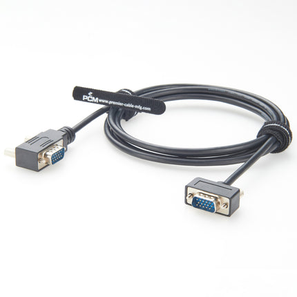 Low Profile Right Angled HD15 VGA Cable