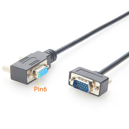 90 Degree Left Angle VGA Extension Cable