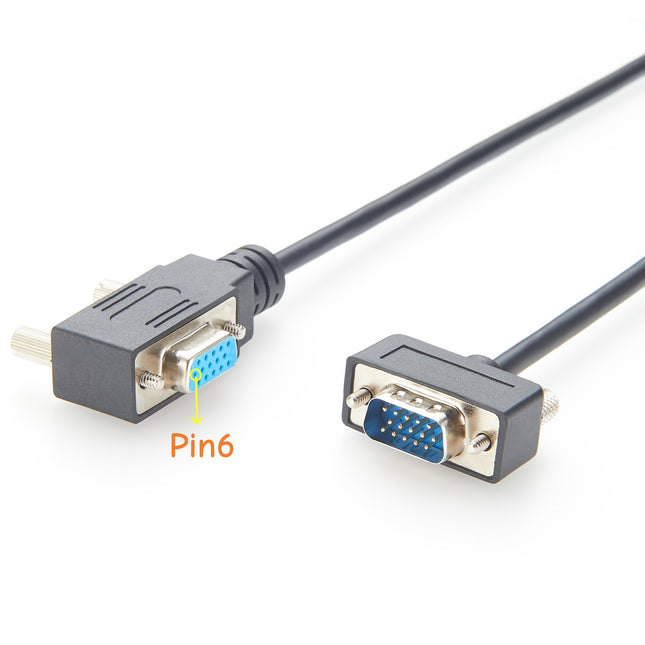 90 Degree Left Angle VGA Extension Cable