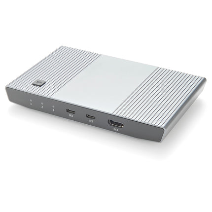 HDMI USB-C KVM Switch for 2 Computers Share 1 Monitor