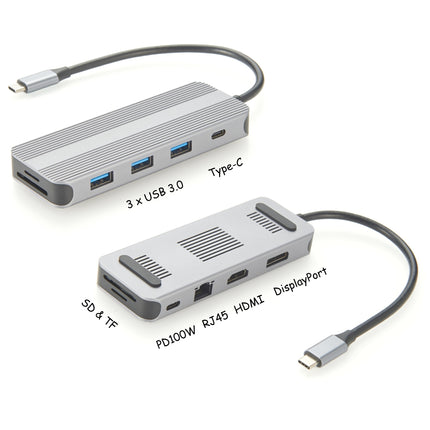 USB-C 10-in-1 Docking Station 8K HDMI PD 100W