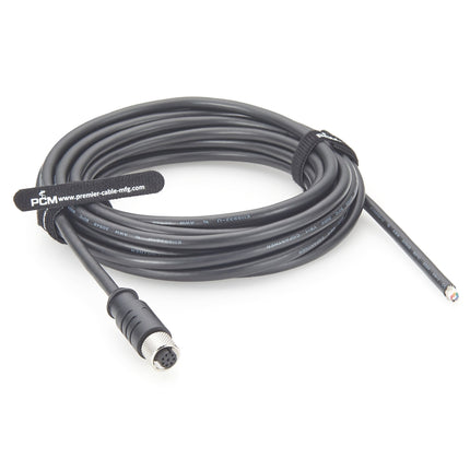 High Flex M12 A-Code 8 Pin Female to Open Cable