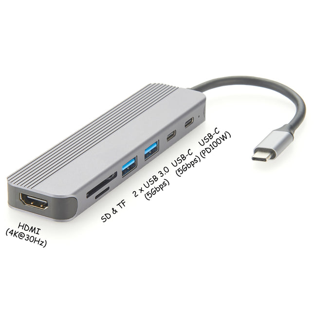 7 In 1 USB-C Hub Multiport Adapter