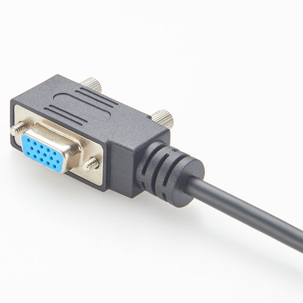 VGA Coax Monitor Cable Right Angled