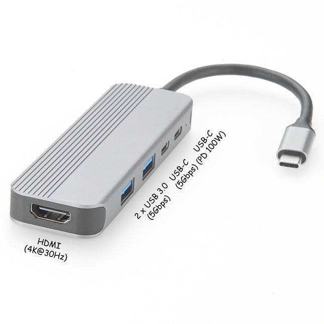 5-in-1 USB-C Multiport Adapter 100W PD & HDMI