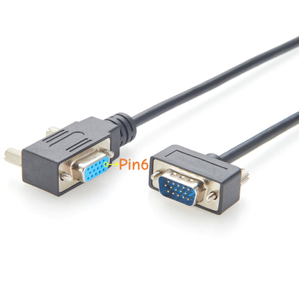 VGA Coax Monitor Cable Right Angled